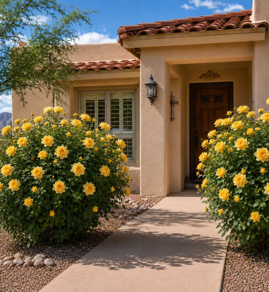 Yellow Shrub roses Yellow Shrub Roses in the Southwest