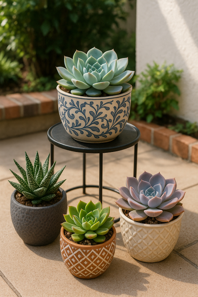Succulents in Pots
