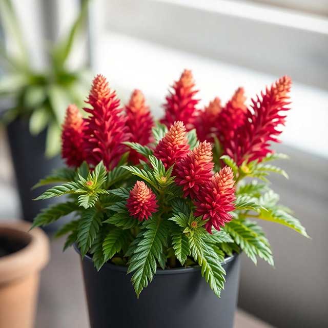 Celosia Plant in a Pot Celosia Plant in a Pot