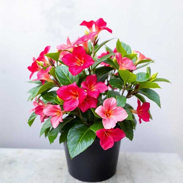 Mandevilla Plant in small pot Mandevilla Plant in small pot