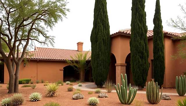 Cypress Tree front of Home Cypress trees for the desert southwest