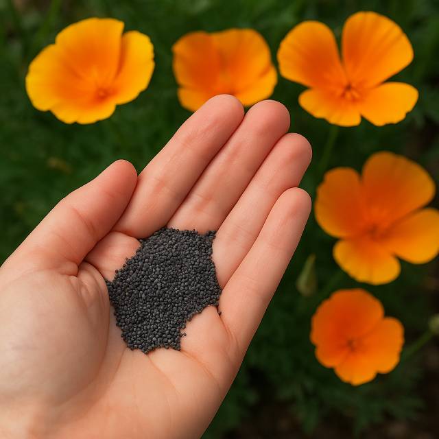 California poppy seeds How to Collect seeds from flowers
