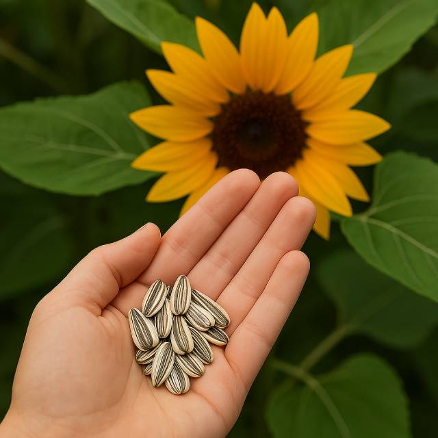 Sunflower plant and seeds How to collect seeds from flowers