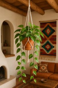 Pothos hanging from the ceiling Indoor Plants that are toxic to pets