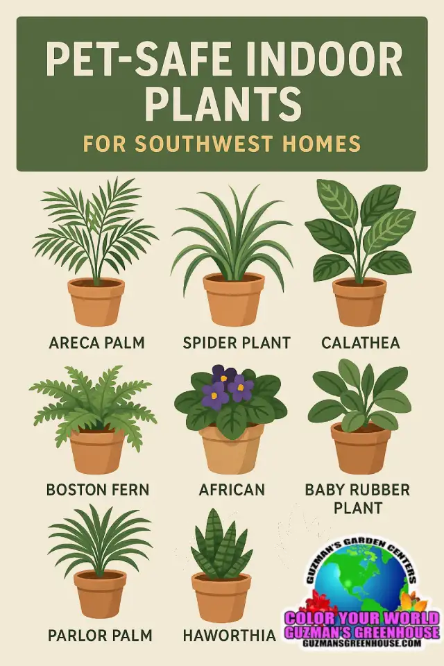 Pet Safe Plants infographic Pet Safe Plants infographic