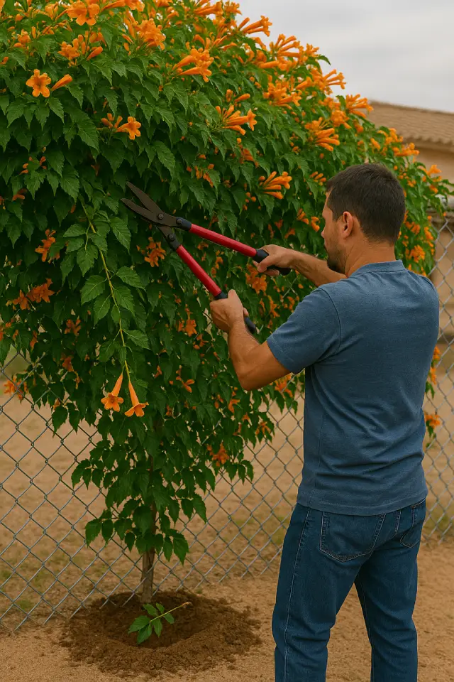man trimming vine Guzmans Garden Centers