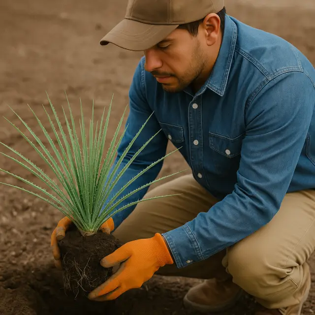Planting the Sotol Plant Planting the Sotol Plant