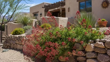 Red Valerian plant in the Southwest