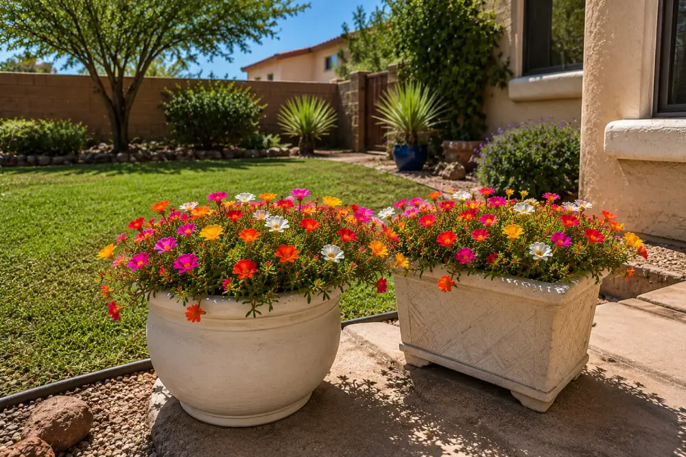 Growing and Caring for Portulaca in containers Growing and Caring for Portulaca in containers