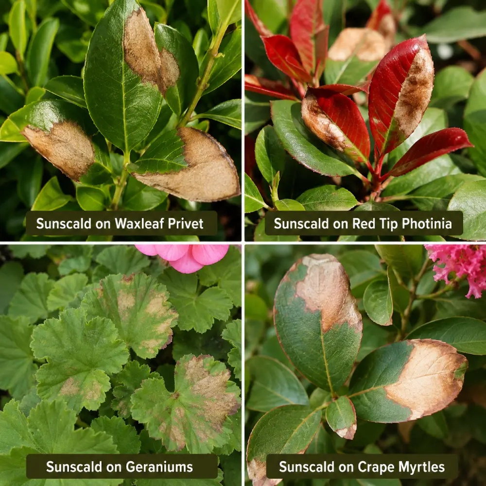 Sunscald on Plants Sunscald on Plants