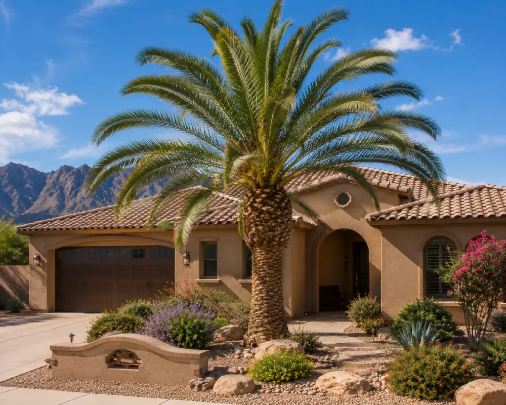 Phoenix Fan Plam Tree Palm Trees of the Southwest